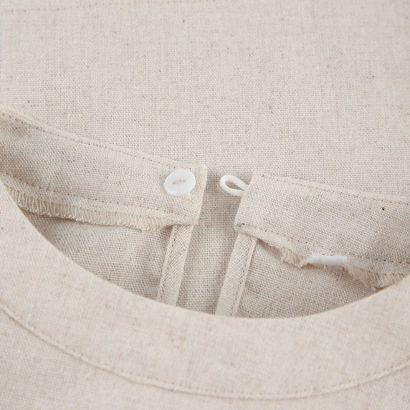Primavera verão 2025 feminino férias conjunto de calça de linho colheita topos sólidos roupas 2 duas peças conjunto de correspondência para mulher